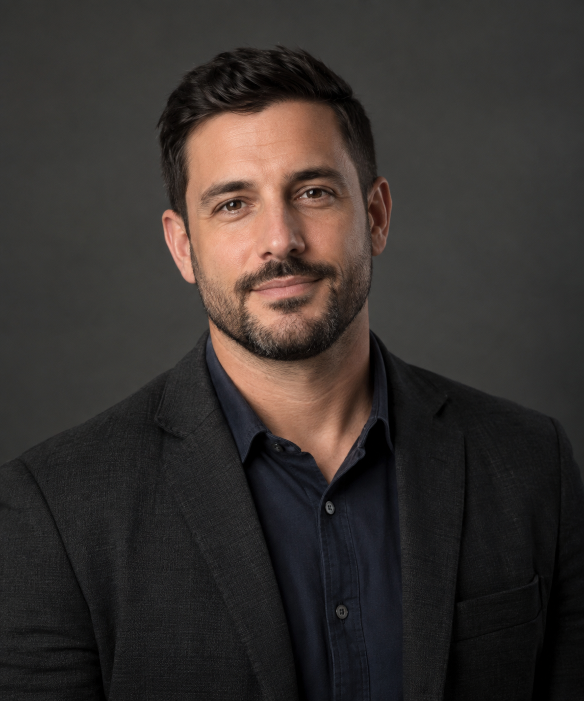 Portrait of Daniel Cross, fictional Editorial Director